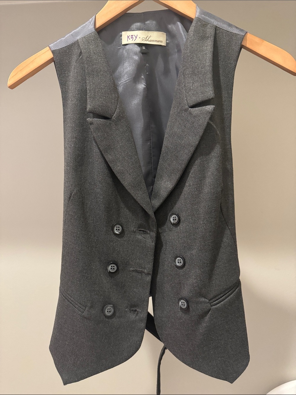 Womens Grey Vest